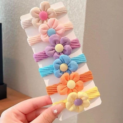 Picture of Stylish - Modern Vibe - Superb Quality - 6 pis Cute Flower Hair Bands For women - Trend and Needful - Understated Sophistication