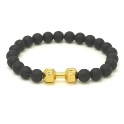 Picture of Indispensable -Quality And Durablity -Stainless Steel Fashion Dumbbell mens bracelets for men- Innovative Qualityful - Easy To care and Longive