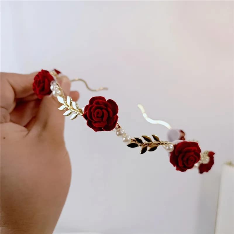 Picture of Simple and Elegant Rose Metal Headband for Women - 1 Pices