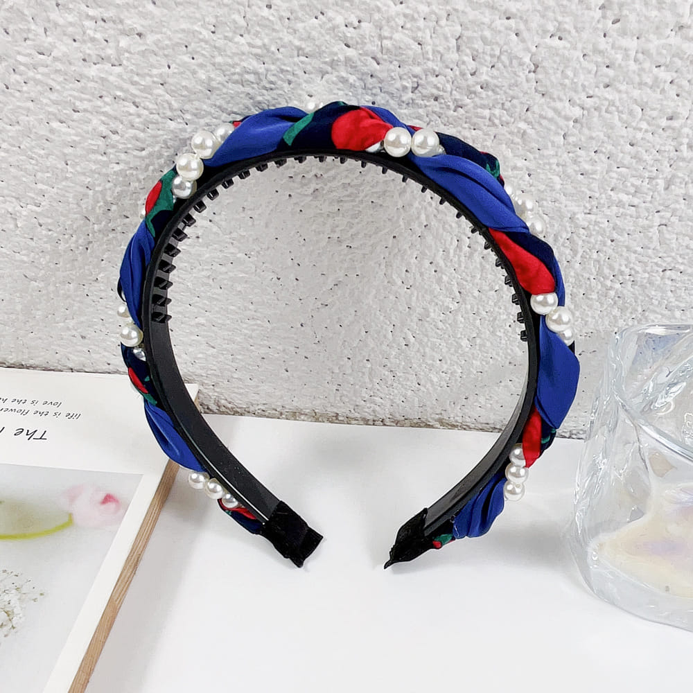 Picture of Athleisure - Avant Grade - Highly Sustainable - Korean Pearl Headband Hair Bands For Women - Durabilty Assured - Well Inspired & Crafted
