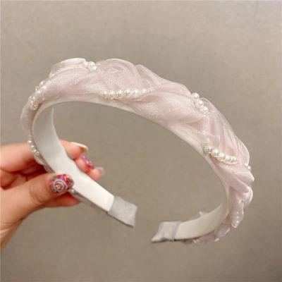 Picture of Korean Pearl Headband Hair Bands For Women