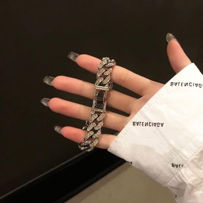 Picture of New White Stone Crystal Bracelet Set For Women