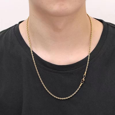 Picture of Men Fashion Jewellery Stainless Steel Necklaces Chain For Men