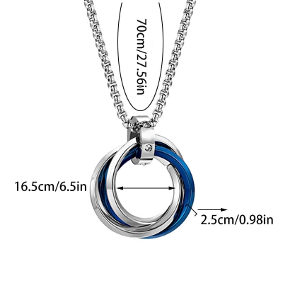 Picture of Pendant Necklace For Men Women Stainless Steel Chain Necklace