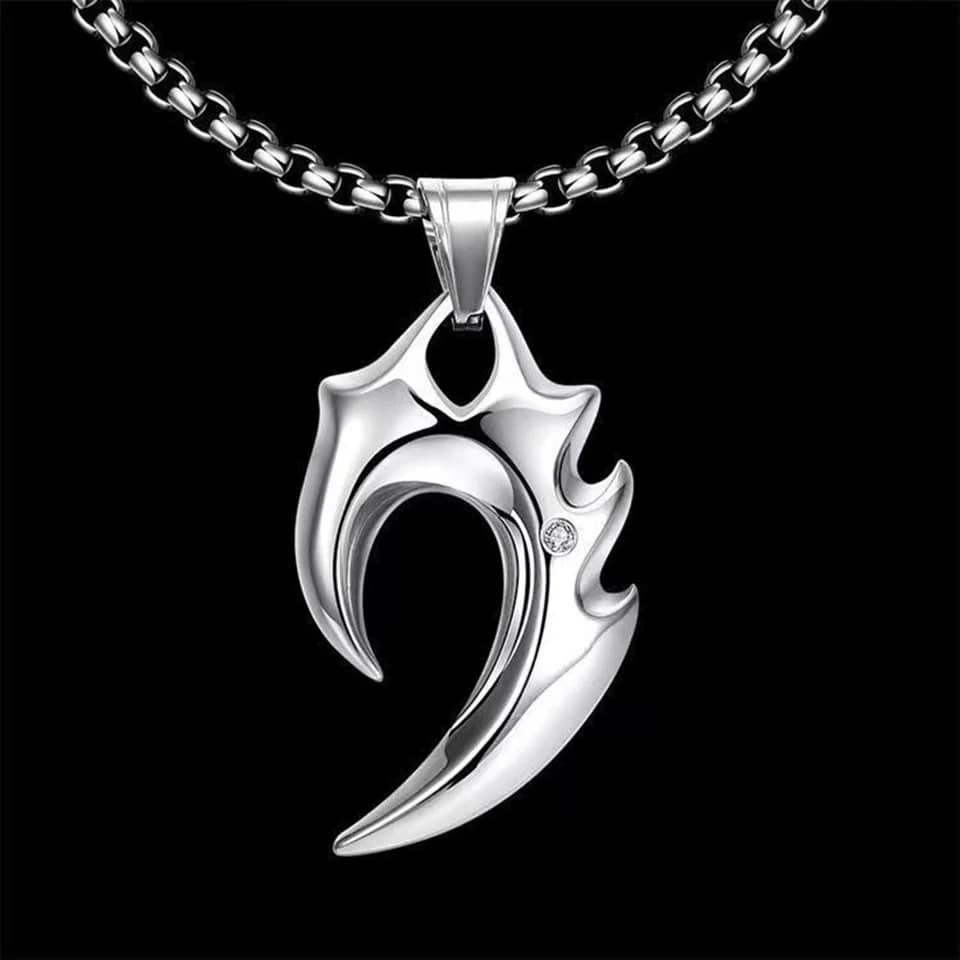 Picture of Arrowhead Pendant Men Necklace Vintage Alloy Chain Spearpoint Necklace Fashion Accessories