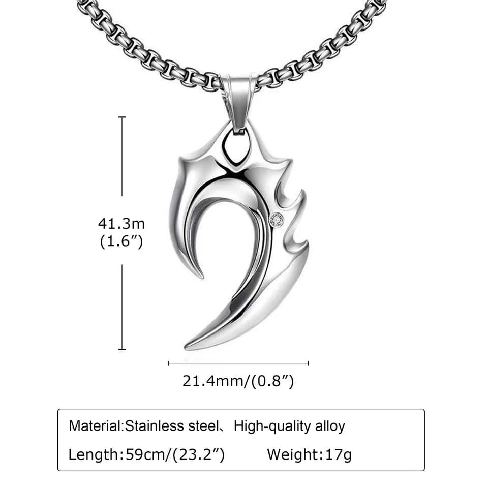 Picture of Arrowhead Pendant Men Necklace Vintage Alloy Chain Spearpoint Necklace Fashion Accessories
