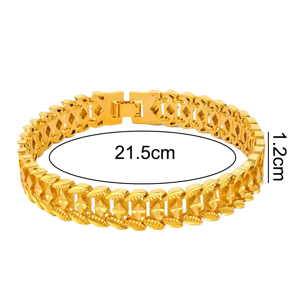 Picture of Trendy Heart Multi shape Punk Bracelet Curb Link Chain Color Bracelets Bangle For Men