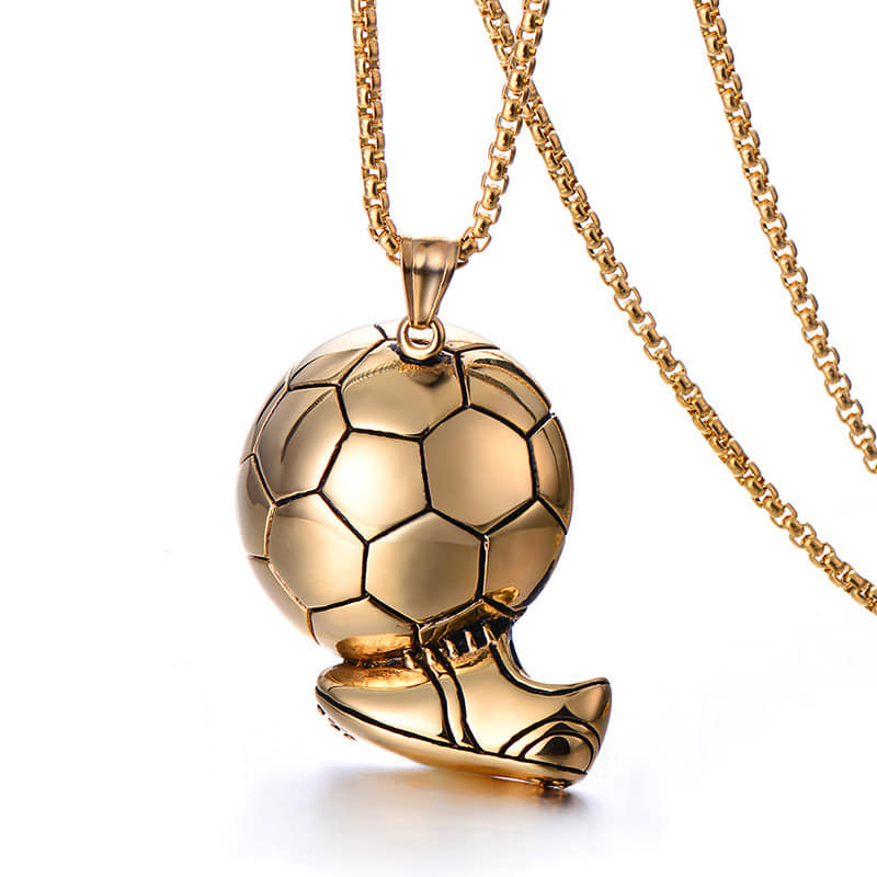 Picture of Alloy Football Ball Pendant Necklace  For Men