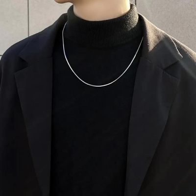 Picture of New Silver Color Metal Chain for Men