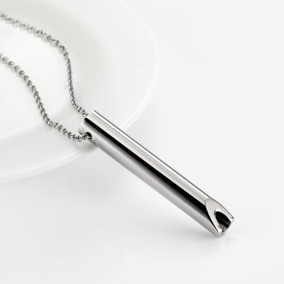 Picture of Silver Color  Breathing Necklace Metal Chain for Men