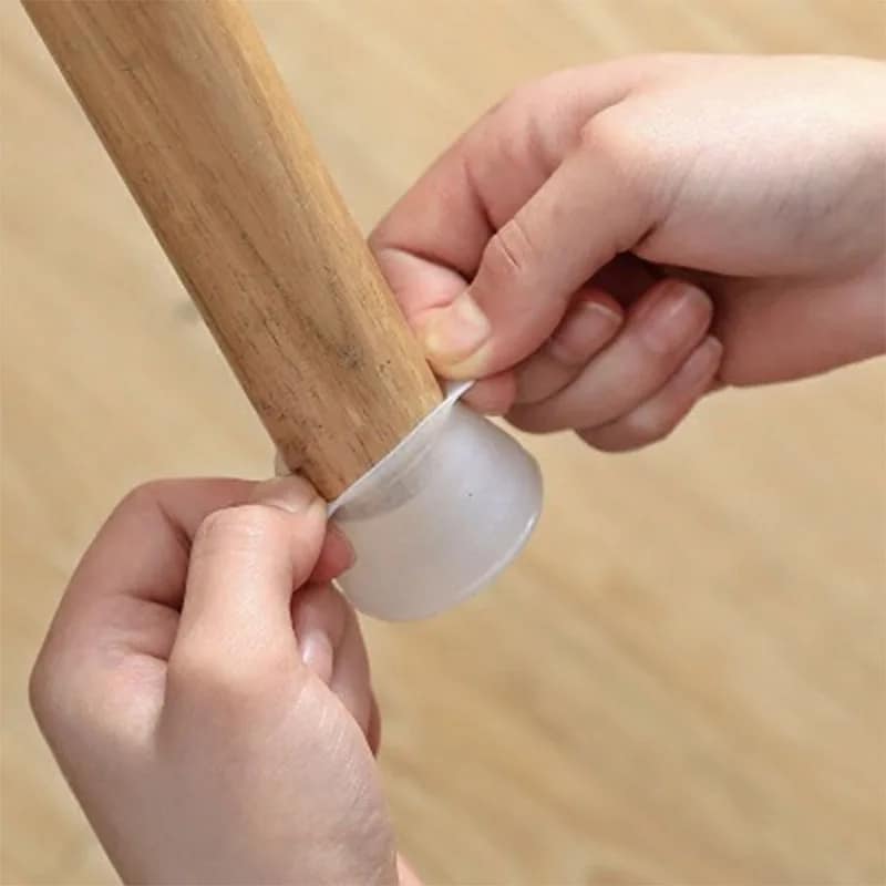 Picture of Furniture Silicon Protection Cover, Chair Leg Caps Silicone Floor Protector Round Furniture Table Feet Cover, Anti-Slip Chair Leg Feet Covers, Prevents Scratches & Reduce Noise