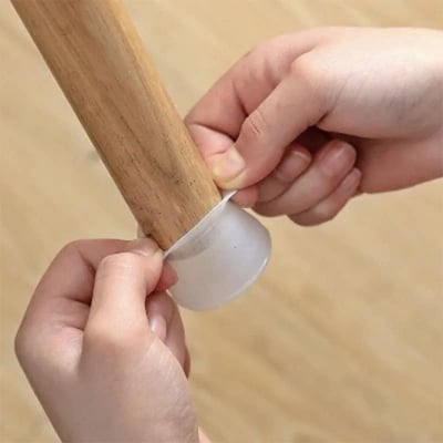 Picture of Furniture Silicon Protection Cover, Chair Leg Caps Silicone Floor Protector Round Furniture Table Feet Cover, Anti-Slip Chair Leg Feet Covers, Prevents Scratches & Reduce Noise