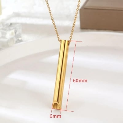 Picture of Stainless steel Geometric Pendant Necklace Chain For Men /Boy