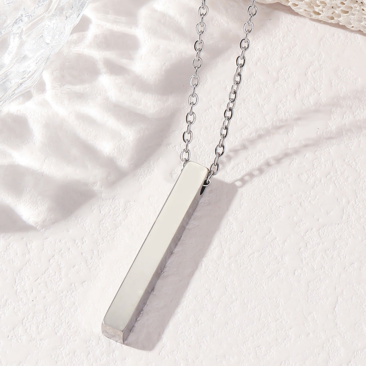 Picture of New Collection Stainless Steel Trendy Fashion Black Colour Necklace For Men