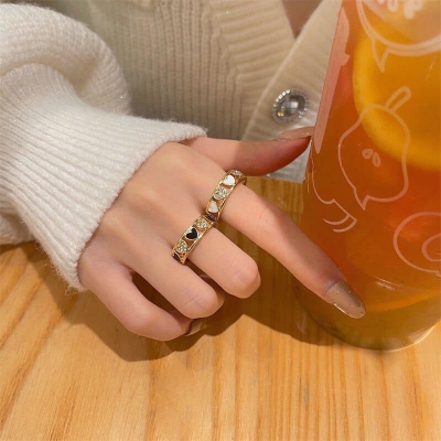 Picture of Fashion Love Heart Ring Open Geometric Rings for Woman Girl Hollow Out Ring Gift MysticFashion Love Heart Ring Open Geometric Rings for Woman Girl Hollow Out Ring Gift Mystic