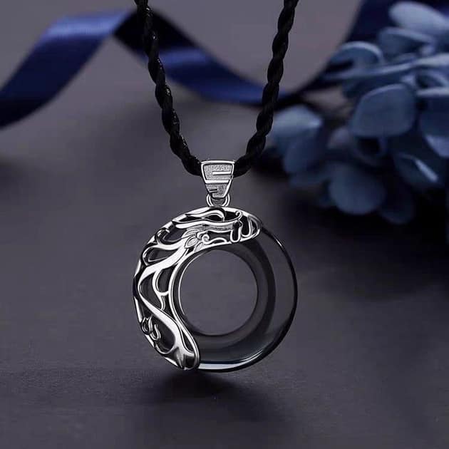Picture of Punk Round Stylish  Men Pendant Necklaces Metal Cool Leather Chain Pendant -Unique Desing Pendant Chain For Men's-Chain For Men-Men's Pendant