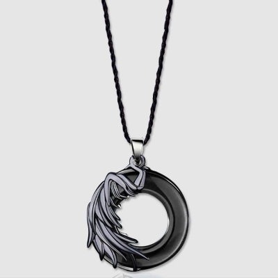 Picture of Punk Round Stylish  Men Pendant Necklaces Metal Cool Leather Chain Pendant -Unique Desing Pendant Chain For Men's-Chain For Men-Men's Pendant