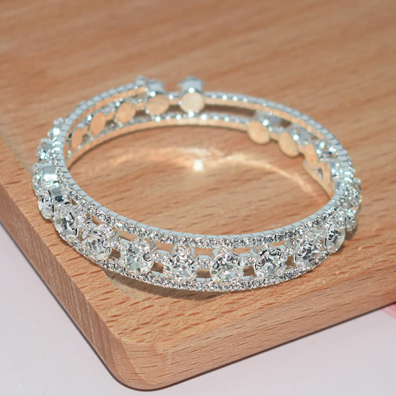 Picture of Fashion Crystal Bracelet for Women Wedding Bangle Hand Jewelry-Bracelet For  Women