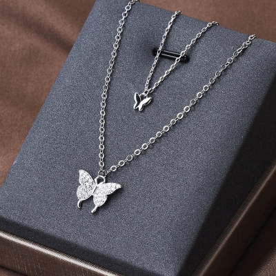 Picture of Double-Layer butterfly necklace jewellery for woman