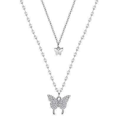 Picture of Double-Layer butterfly necklace jewellery for woman