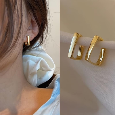 Picture of New Korean Square Rhinestone Earrings For Women