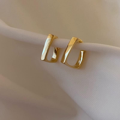 Picture of New Korean Square Rhinestone Earrings For Women