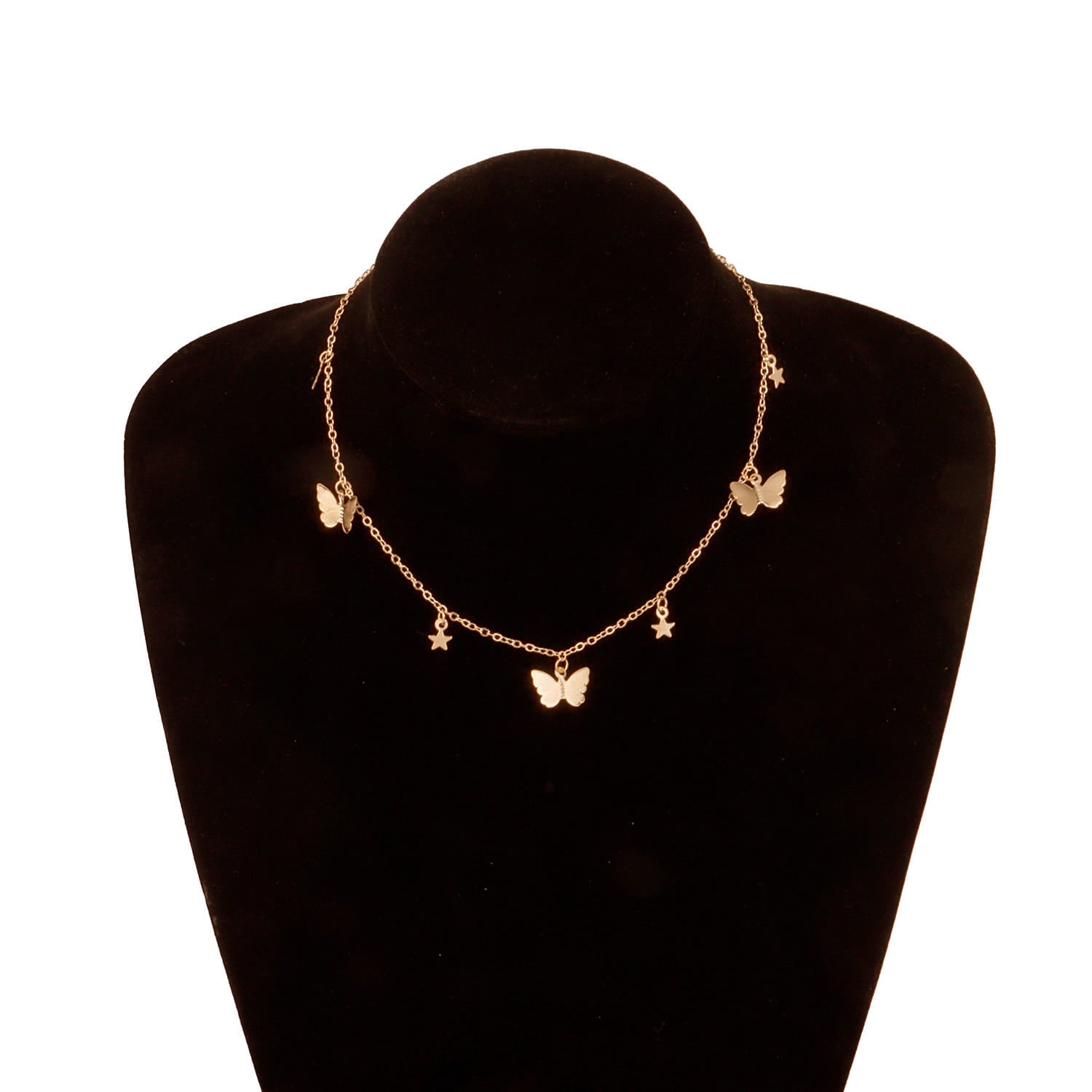 Picture of Butterfly Charm Pendant Choker Necklace for Women