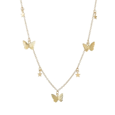 Picture of Butterfly Charm Pendant Choker Necklace for Women