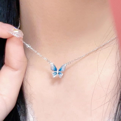Picture of New Blue Silver  Color Flower Adjustable Chain for Women