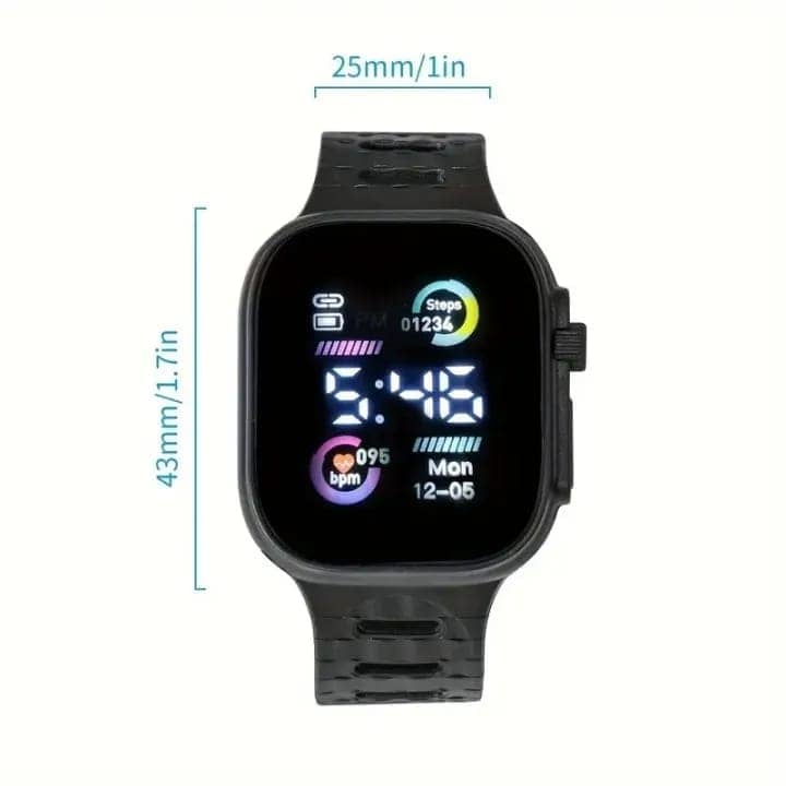 Picture of Digital Watch  Fashion Women's Watch for Men's Sports Simple Silicone Electronic Watch for men