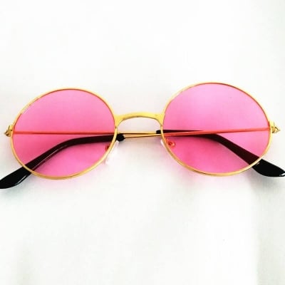 Picture of Trendy 70s Style Pink Sunglasses  Lightweight & Comfortable Eyewear for a Groovy Vibe