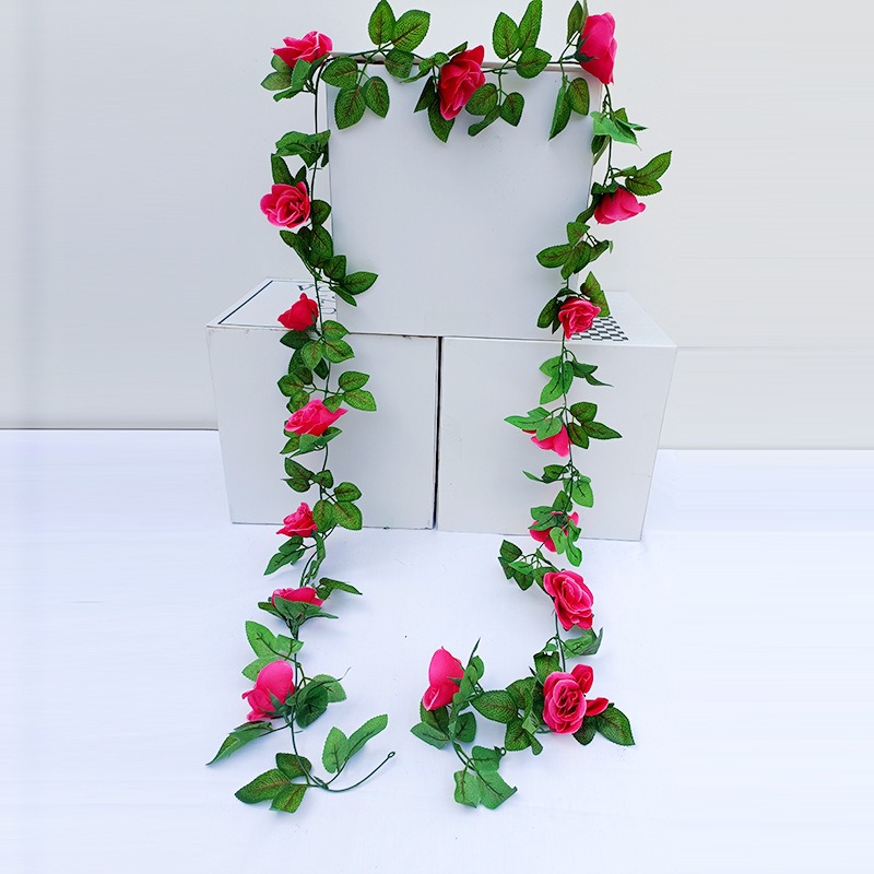 Picture of Blossoming Beauty: Artificial Red Rose & Greenery Monogram Letter
