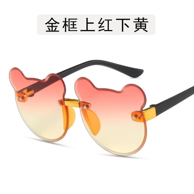 Picture of Sweet Dreamy Teddy Bear Fantasy-Themed Colorful Lens Sunglasses for Stylish Children