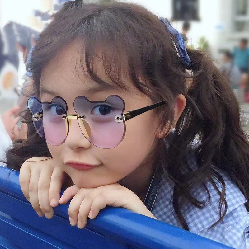 Picture of Sweet Dreamy Teddy Bear Fantasy-Themed Colorful Lens Sunglasses for Stylish Children