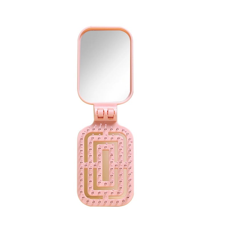 Picture of Small Imported Foldable Hair Brush – Cute Bear High Quality Brushes – Hand Bag Hair Brush - 4 Colors Available