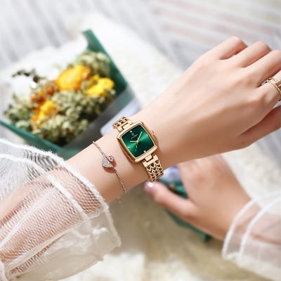 Picture of Stylish & Fashionable  Elegant Rhombus Mirror Original Quartz Ladies Watch