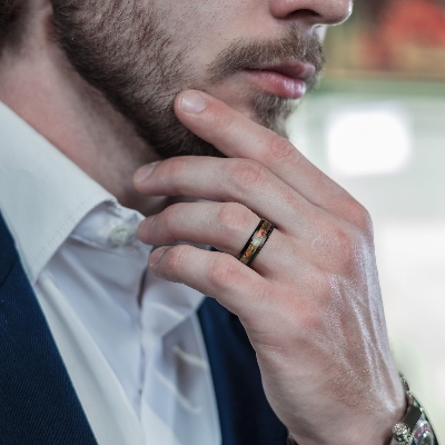 Picture of Titanium steel finger Ring for men