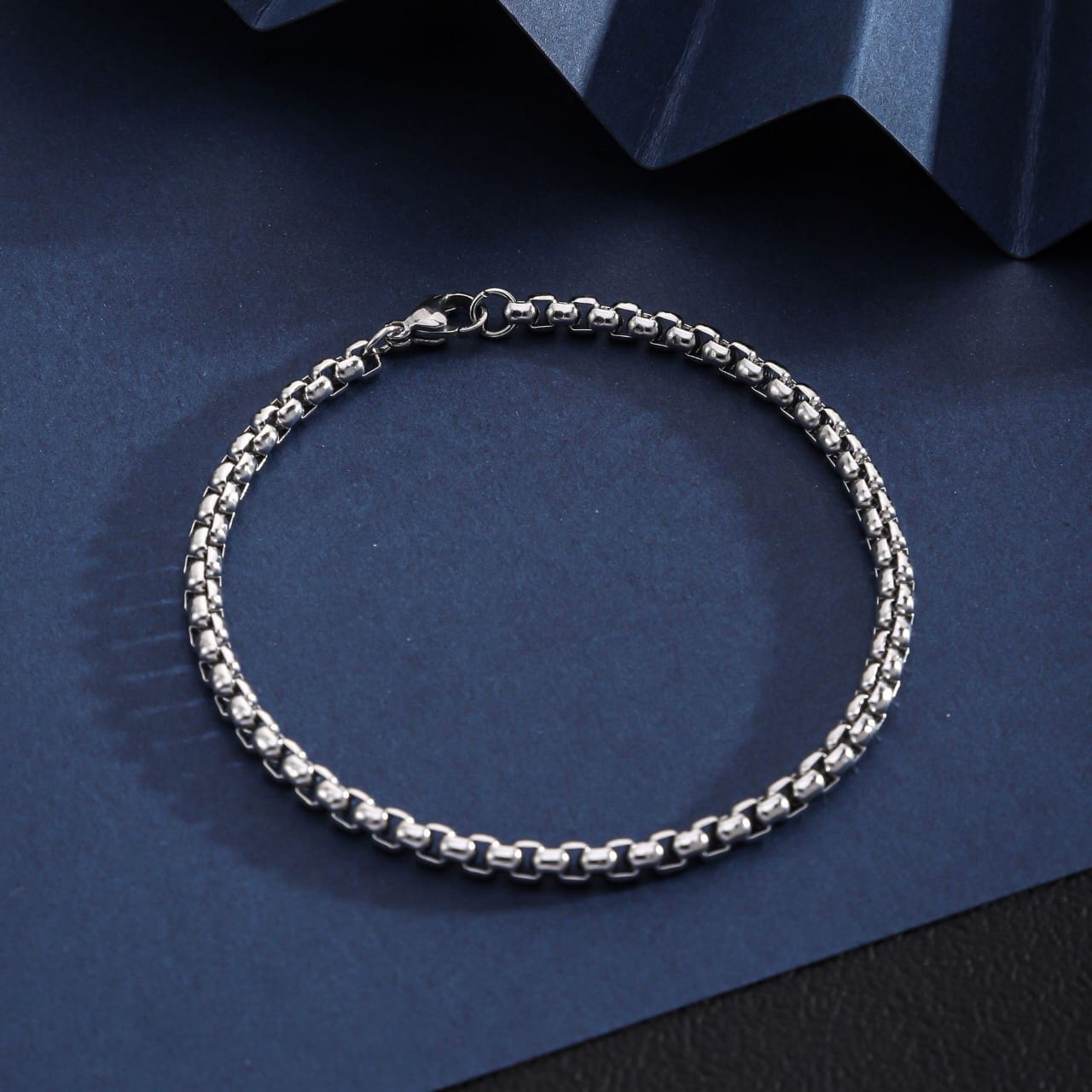 Picture of Silver Unique Bracelet for Men- Bracelet For Men-Chain Bracelet