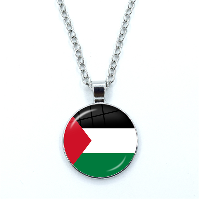 Picture of Free Palestine Bracelet Adjust Braided Leather Palestine Flag Bracelet