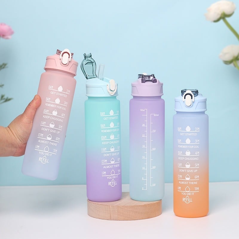 Picture of Hight Quality Sports Water Bottle Motivational Portable Water bottle for Outdoor Sport Fitness,