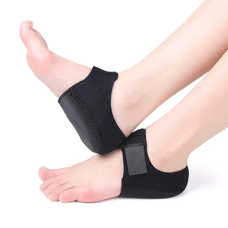 Picture of Heel Pad Pain Relief for Plantar Fasciitis Sock Worn in Shoes Thin Heel Spur Foot Skin Care Protectors Heel Sleeves