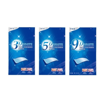 Picture of 9D Teeth Whitening Strips Food Grade Mint Flavor White Teeth Gel Tooth Whitener stickers