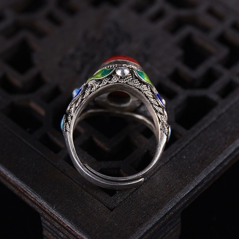 Picture of High Quality Vintage Jewelry Red Coral Ring