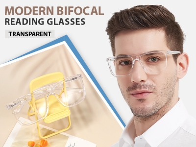 Picture of Retro Big Frame Transparent Glasses - Fashion For Men
