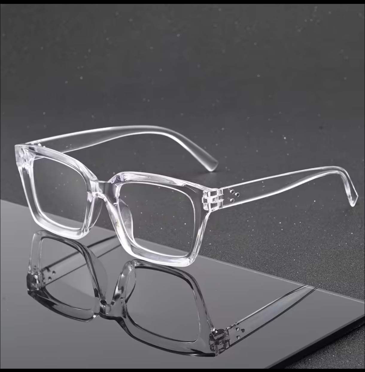 Picture of Retro Big Frame Transparent Glasses - Fashion For Men