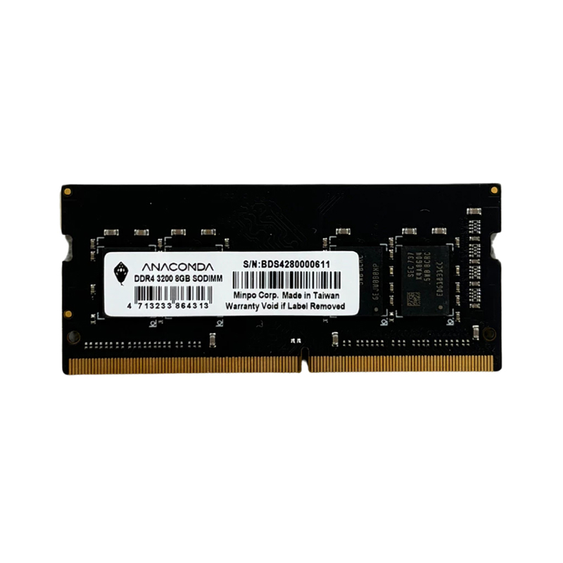 Picture of Anacomda 8GB DDR4 3200MHz SODIMM Laptop RAM(8GB DDR4 3200MHz)