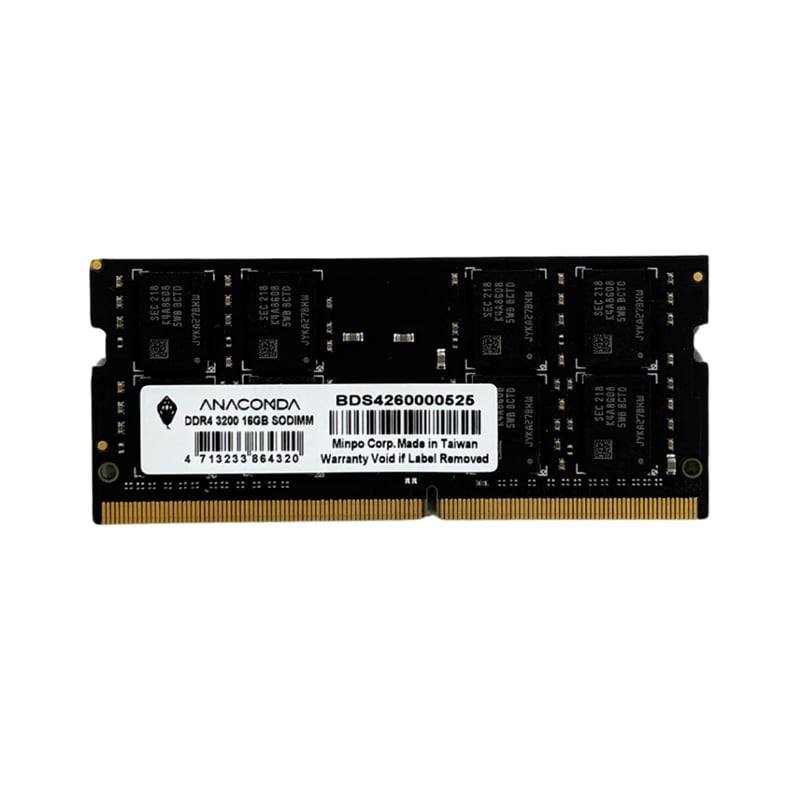 Picture of Anacomda 16GB DDR4 3200MHz SODIMM Laptop RAM(16GB DDR4 3200MHz)