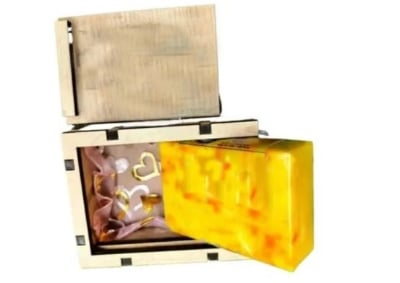 Picture of Hand Made Goat Milk Jafran Soap / Jafran Oil / Jafran Cream All Kinds of Zafran,Saffron,Jafran Product(Soap With Box)