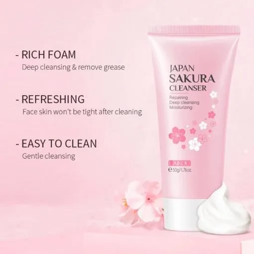 Picture of Laikou Japan Sakura Cleanser Face Wash 50g