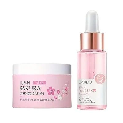 Picture of Laikou Japan Sakura Face Cream 25g & Japan Sakura Face Serum 17ml Combo Set
